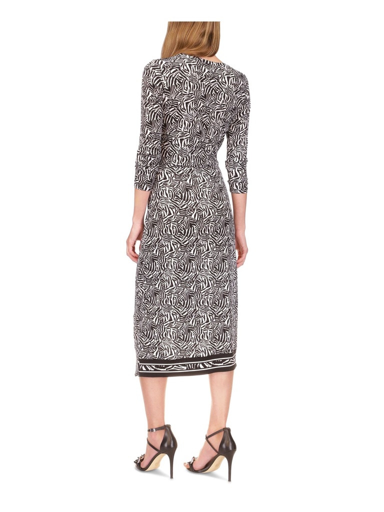 Vestido con estampado de cebra