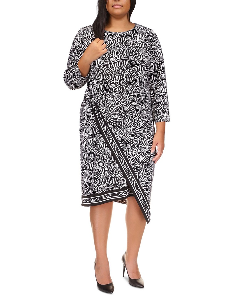 Vestido con estampado de cebra