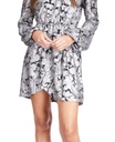 Vestido con manga larga metalizado