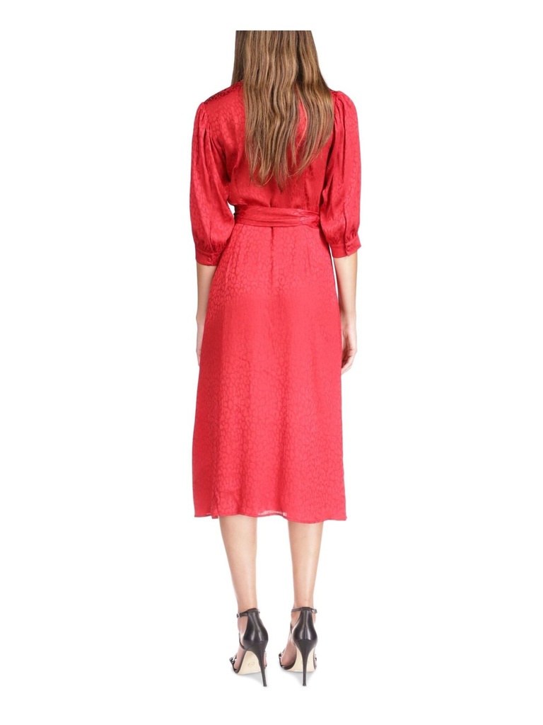 Vestido cruzado con animal print