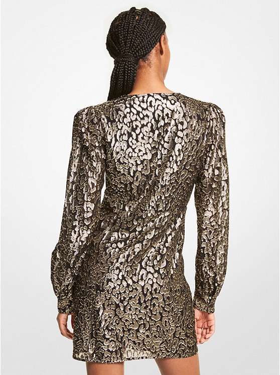 Vestido de fiesta con estampado Leopardo