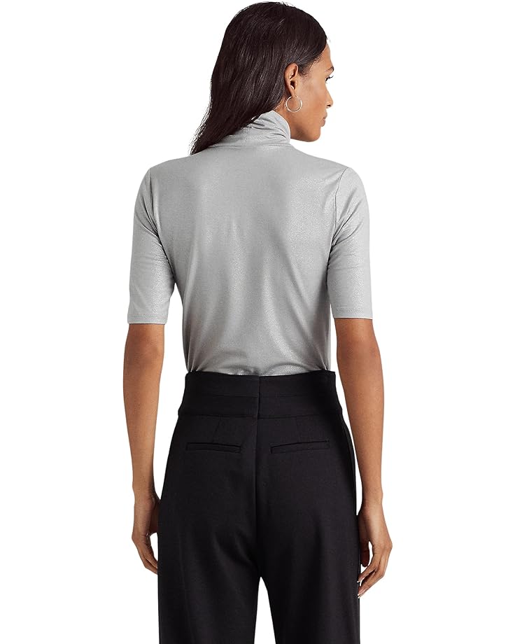 Jersey de cuello alto metálica