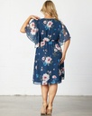 Vestido Florence con mangas onduladas