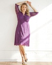 Vestido de coctel boudoir festoneado