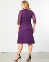 Vestido de coctel boudoir festoneado