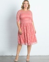 Vestido de Coctel de Encaje -Luna