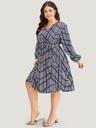 Vestido con estampado geométrico