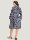 Vestido con estampado geométrico