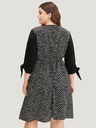 Vestido estampado con puntos