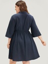 Vestido camisero con hebilla