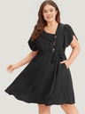 Vestido corto de escote asimétrico