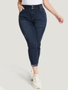 Jeans elásticos con detalle desgastado