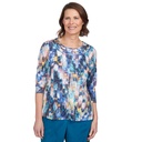Blusa con bordado triple en el escote 
