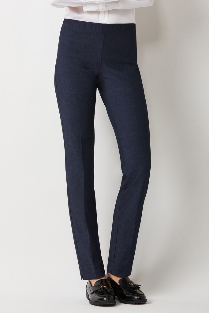 Pantalón de vestir de crepé sólido