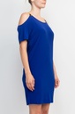 Vestido corto con tirantes de cadena 