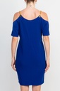 Vestido corto con tirantes de cadena 