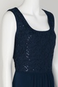 Vestido con chaqueta de encaje y lentejuelas 