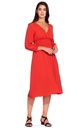 Vestido midi de cintura elástica 