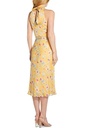Vestido halter con estampado floral 