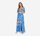 Vestido plisado floral
