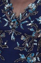 Vestido con mangas ilusión 