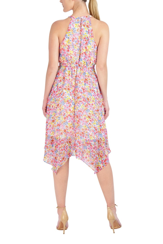 Vestido con volantes alto bajo