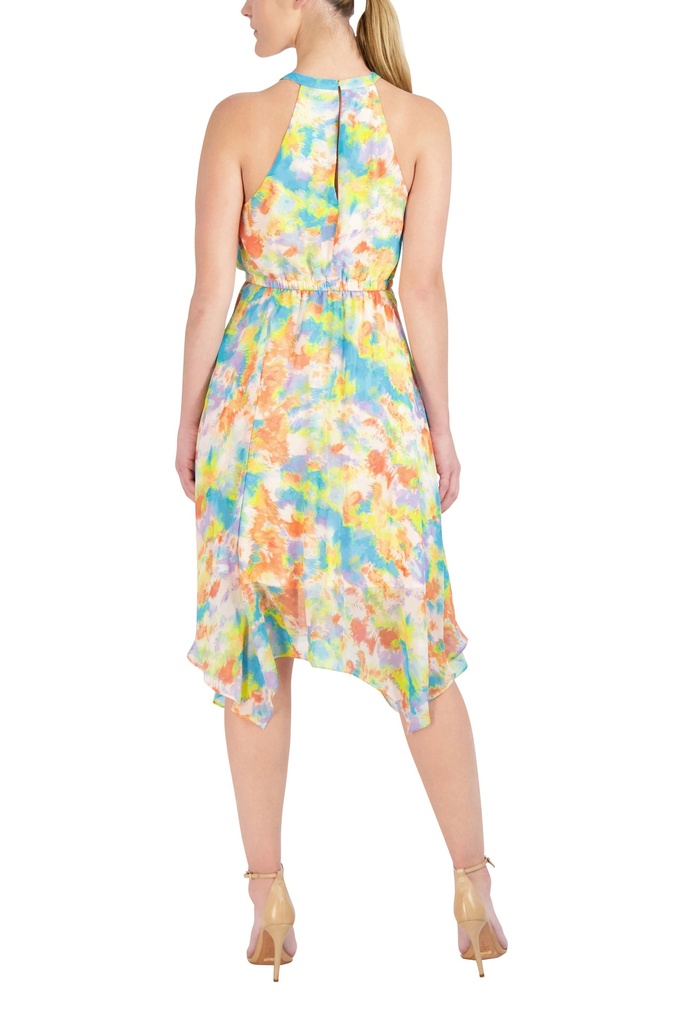 Vestido con volantes alto bajo