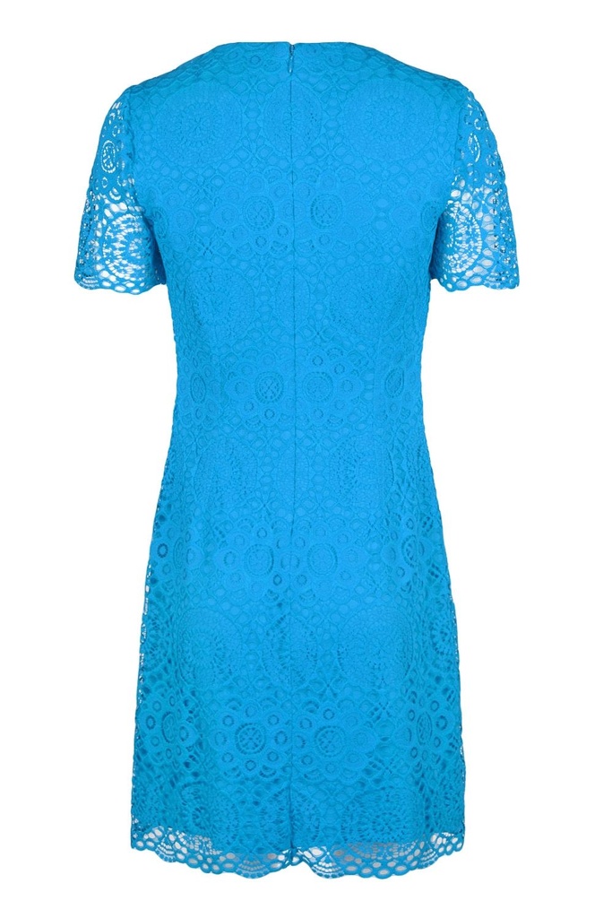 Vestido recto de encaje 