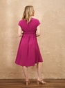 Vestido midi de crepè Catalina