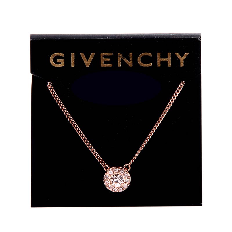 Collar de halo de cristal y piedra