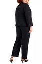 Traje sastre de pantalón y saco con simulación de cinturón