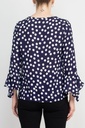 Blusa de puntos con ojo de cerradura