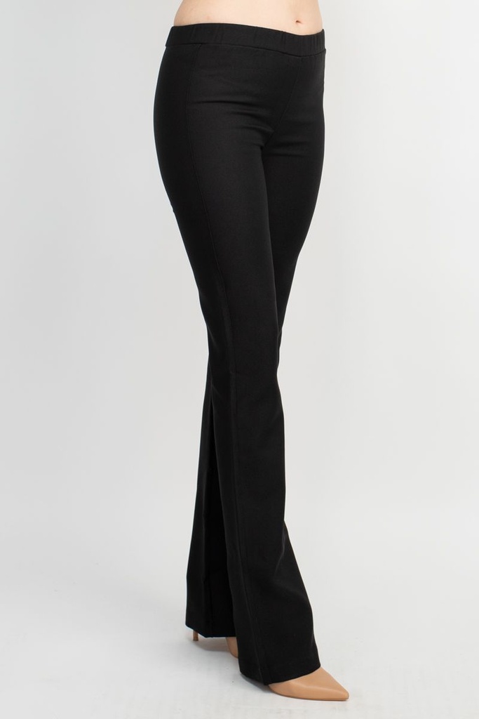Pantalón recto de cintura elástica