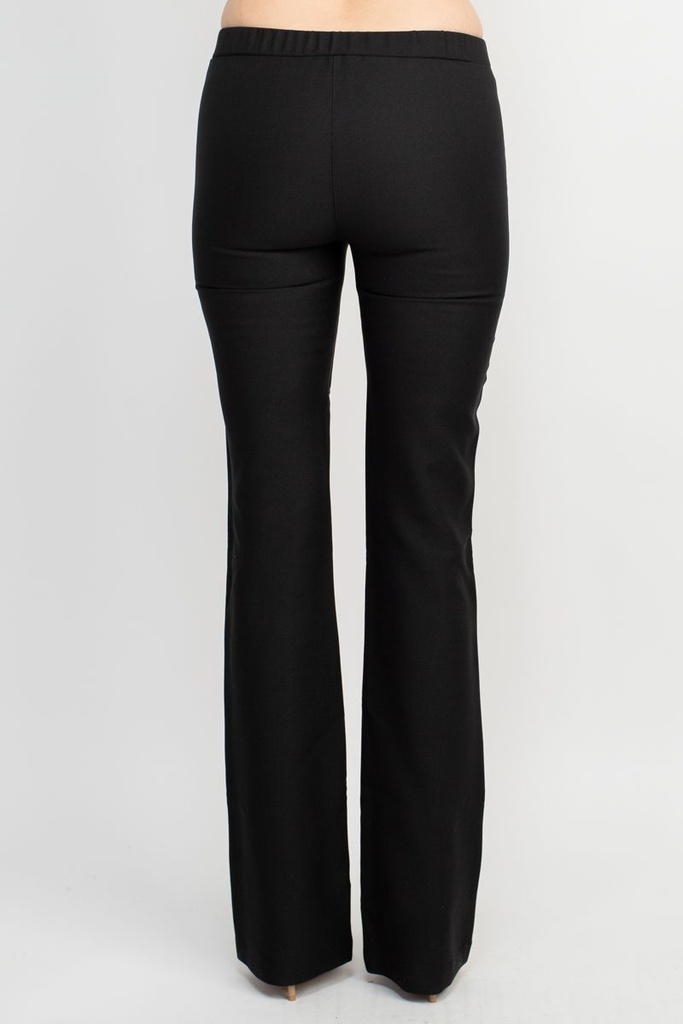 Pantalón recto de cintura elástica