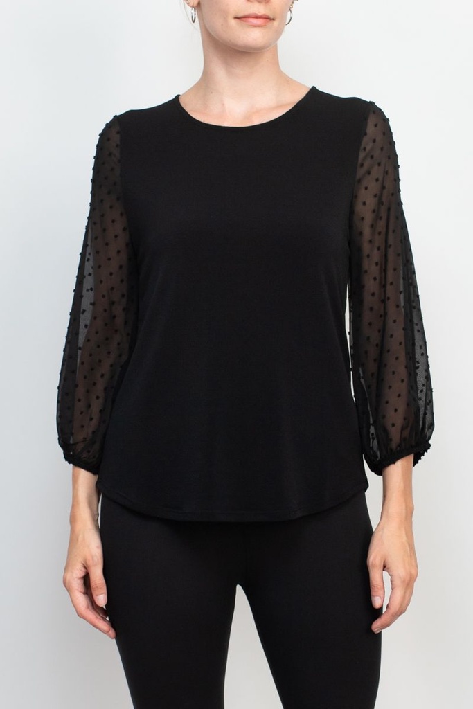 Blusa de mangas 3/4 Polka 