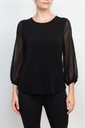 Blusa de mangas 3/4 Polka 