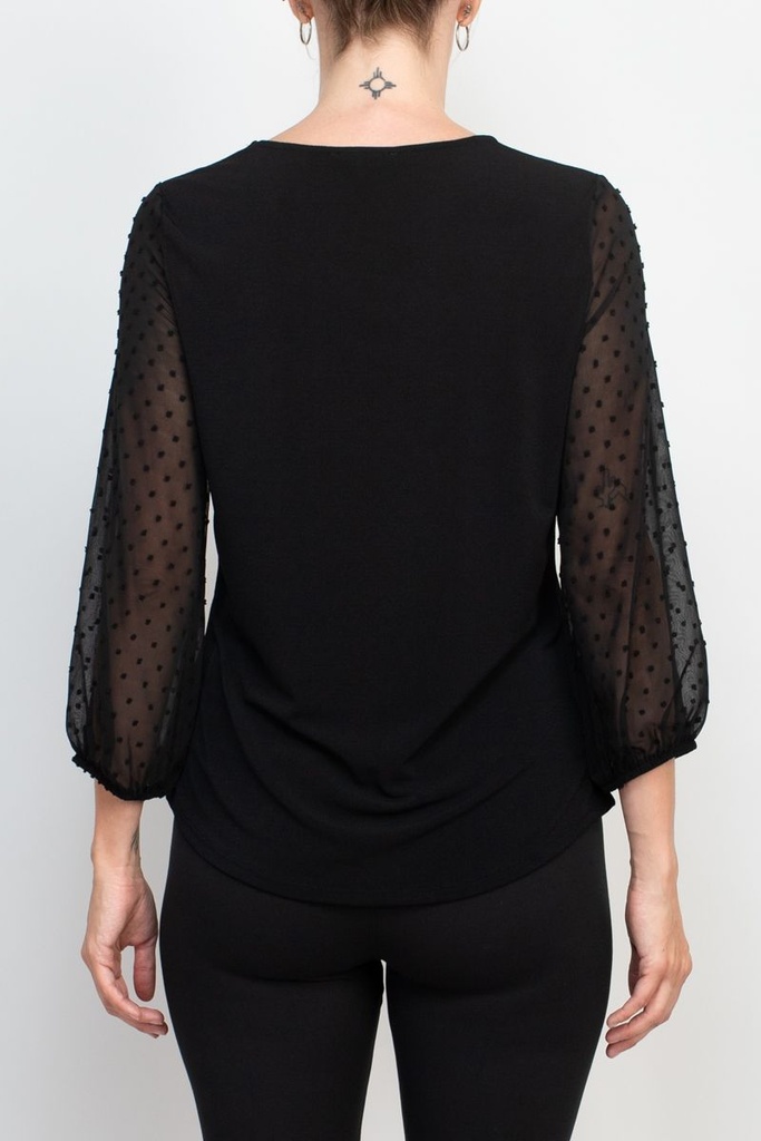 Blusa de mangas 3/4 Polka 