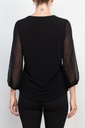 Blusa de mangas 3/4 Polka 
