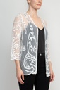Chaqueta de encaje floral