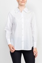 Blusa camisera con botones de perlas 