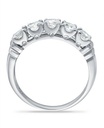 Anillo de cinco diamantes de imitación