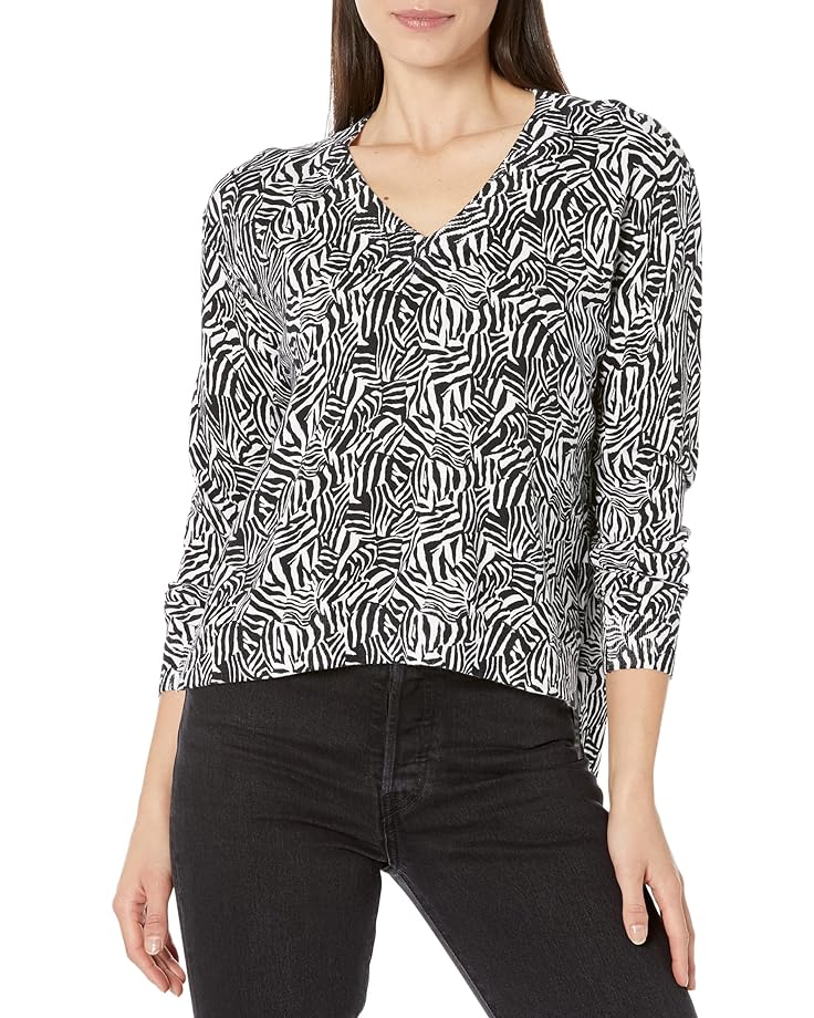 Blusa con dobladillo caído de