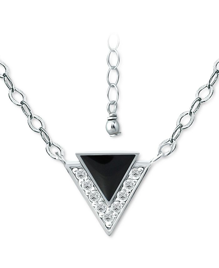 Cadena triangular esmaltada