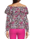 Blusa con hombros descubiertos Cerise