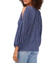 Blusa con ojales y mangas abullonadas