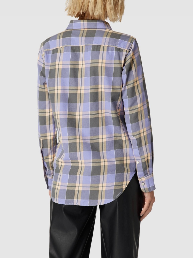 Camisera con estampado de cuadros