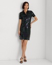 Vestido a cuadros con lentejuelas