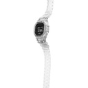 Reloj digital de resina transparente