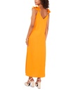 Vestido con hombros con volantes