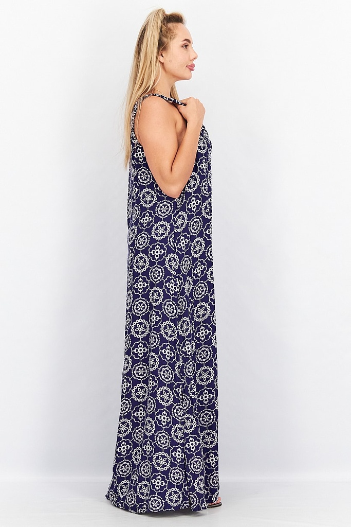 Vestido sin mangas estampado